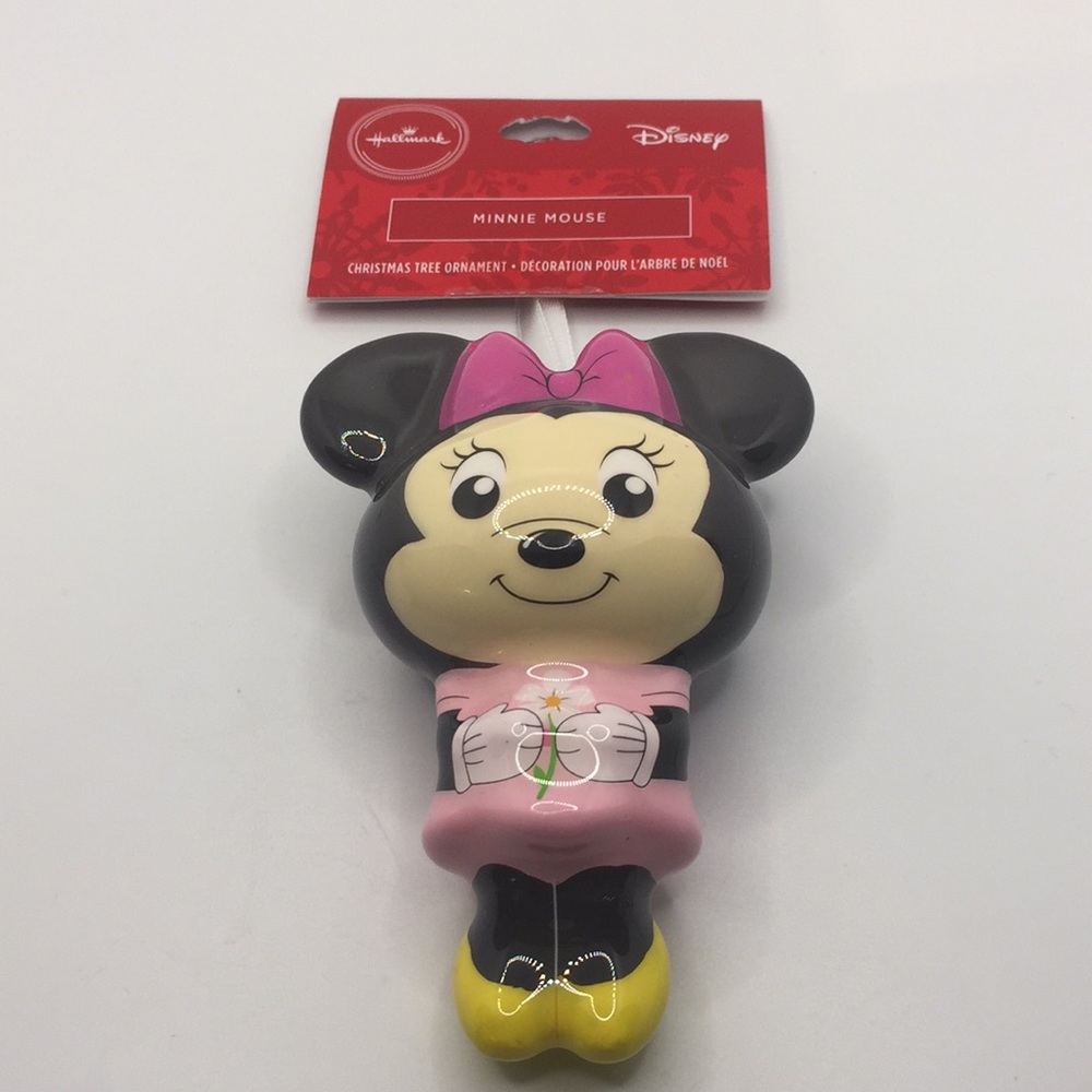 Hallmark Disney Minnie Mouse Christmas Tree Ornament Decoupage New with Tag